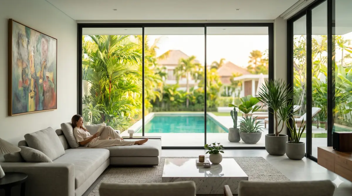 Premium window with architectural solar control film